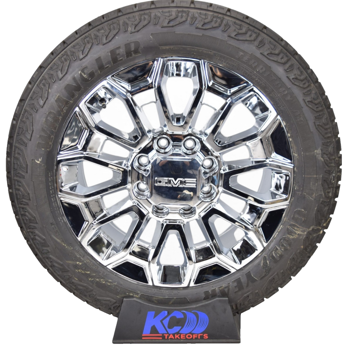 4 NEW 22” REPLICA Chrome GMC Sierra 2500 3500 Wheels Rims Tires GDY LT265/60R22
