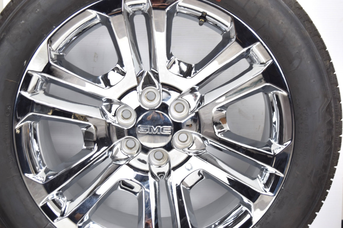 22" GMC Sierra Yukon Denali Factory OEM Chrome Rims Wheels Tires 84346101