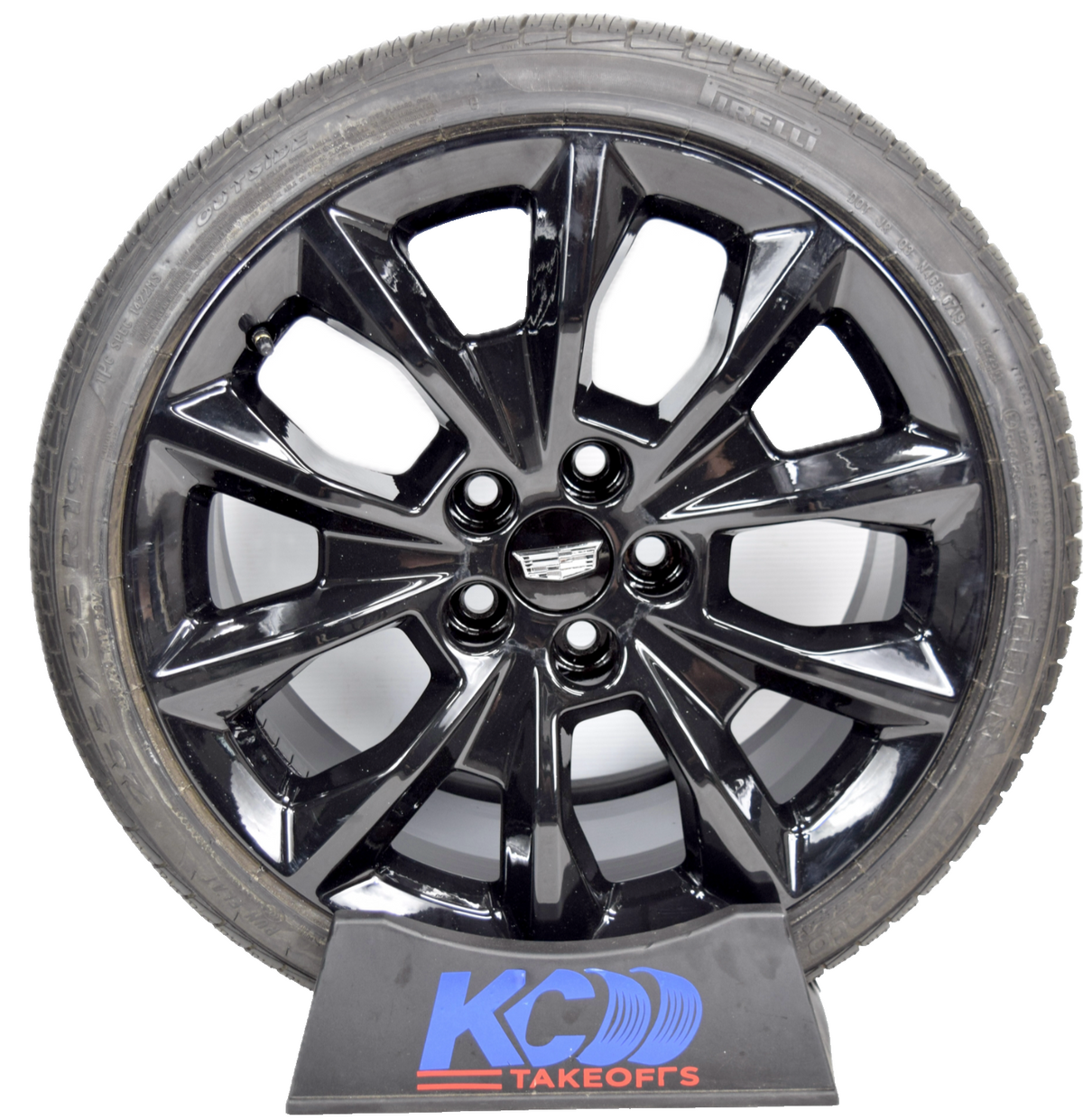 4 NEW 19" OEM Cadillac CTS Gloss Black Wheels Rims Tires 2014-2019 4751 RUN FLAT