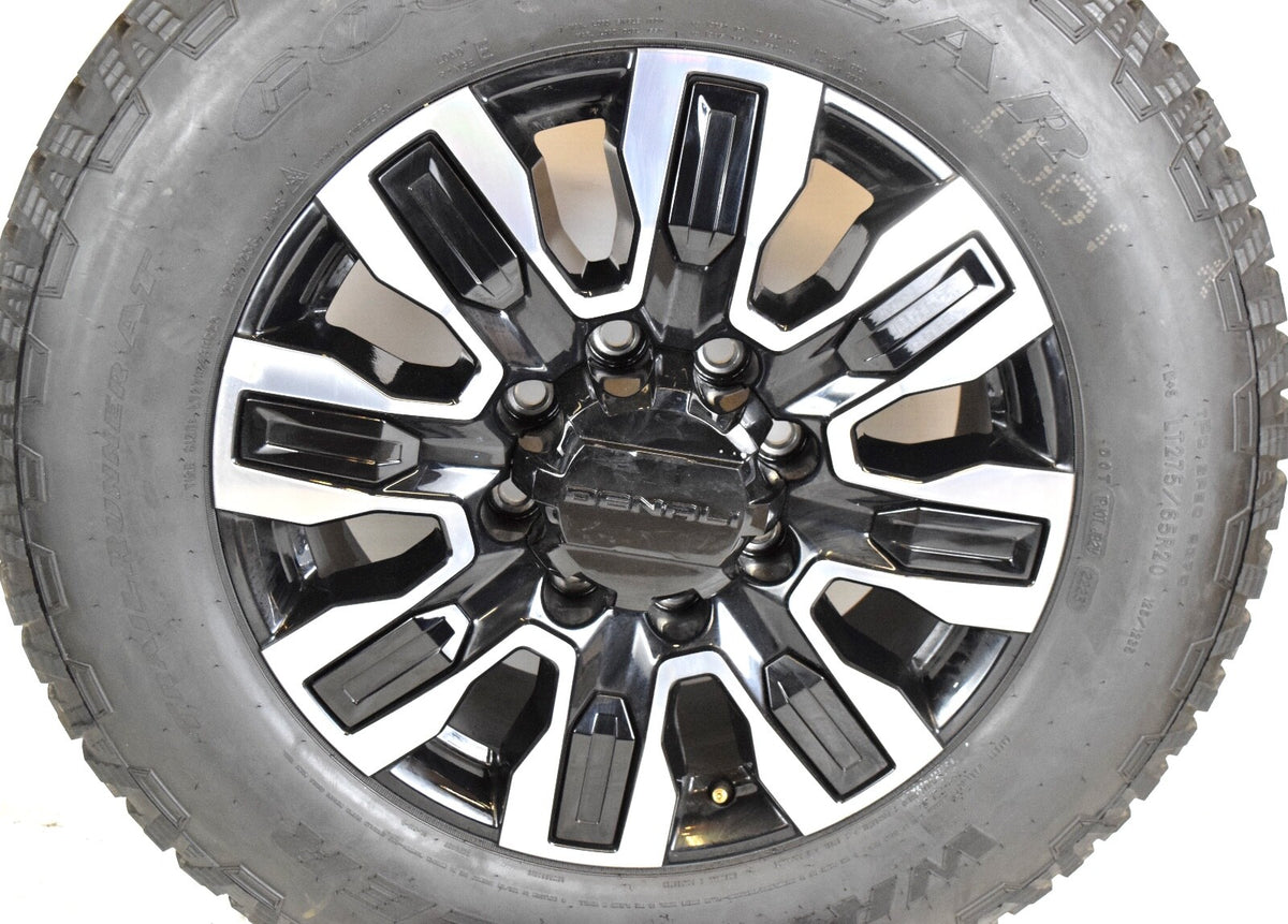 20" GMC Sierra DENALI ULTIMATE BLACK INSERT 2500 3500 OEM wheels rims tires 2025