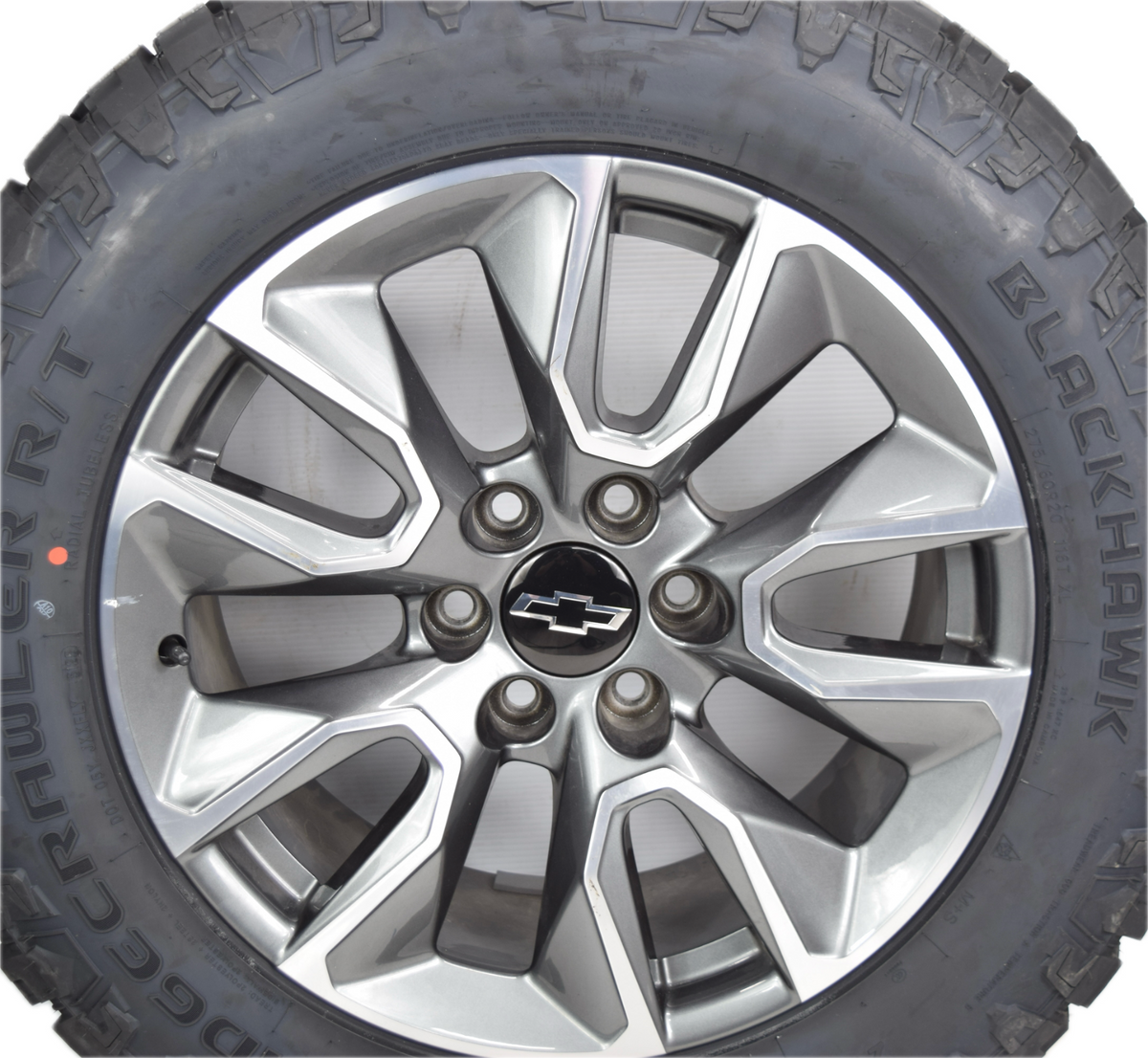 20" Chevy Silverado Tahoe Gunmetal RST  OEM wheels rims tire Blackhawk R/T