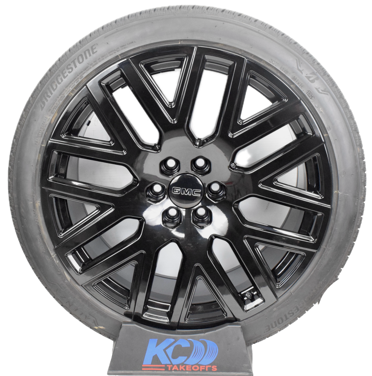 24" GMC Sierra Yukon Replica Gloss Black Wheels Rims Tires