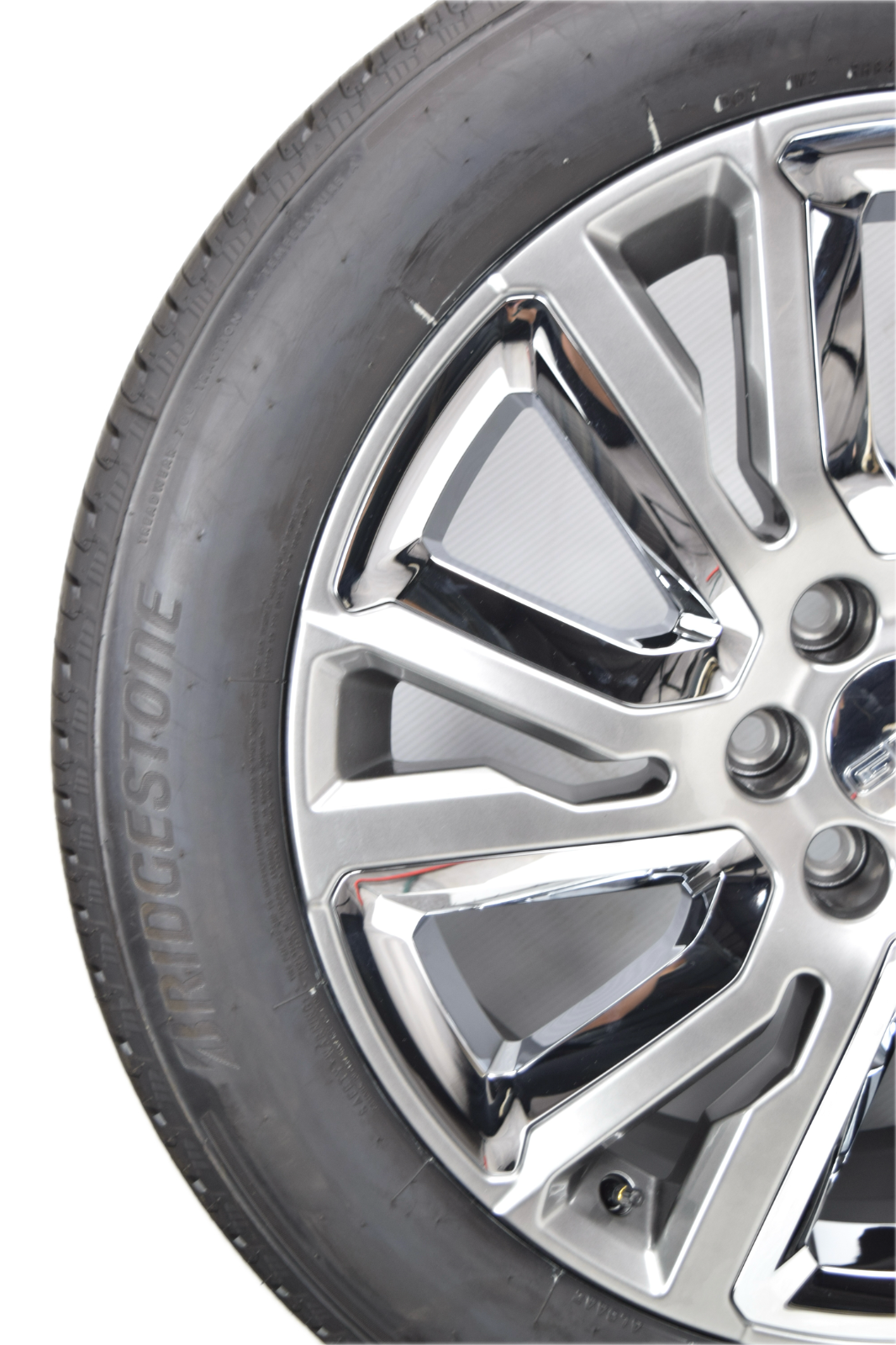 22" Cadillac Escalade Factory OEM Silver and Chrome Rims Wheels Tires 23377419