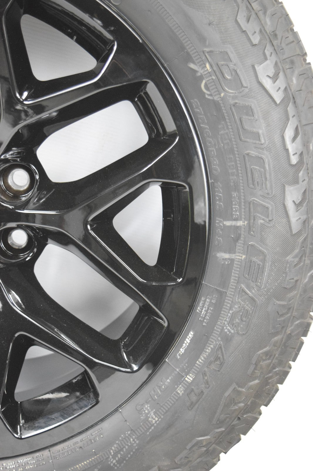 20" Chevy Silverado Tahoe Replica Gloss Black Snowflake Wheels Rims Tires A/T