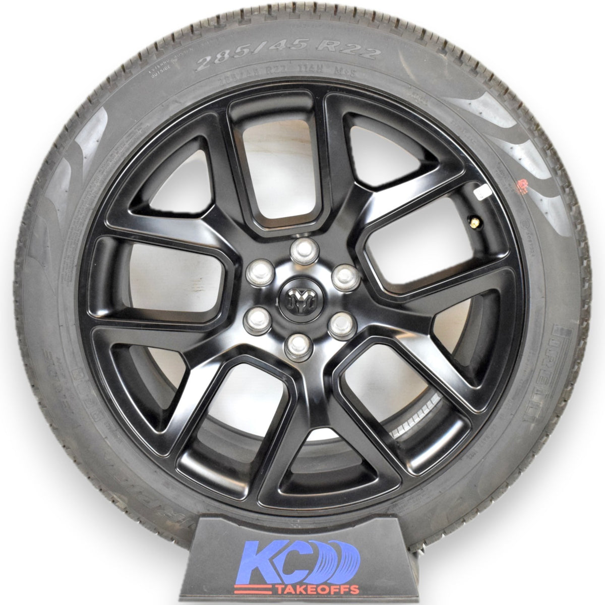 22” Ram 1500 Laramie Black Factory OEM Wheels Rims Pirelli Tires