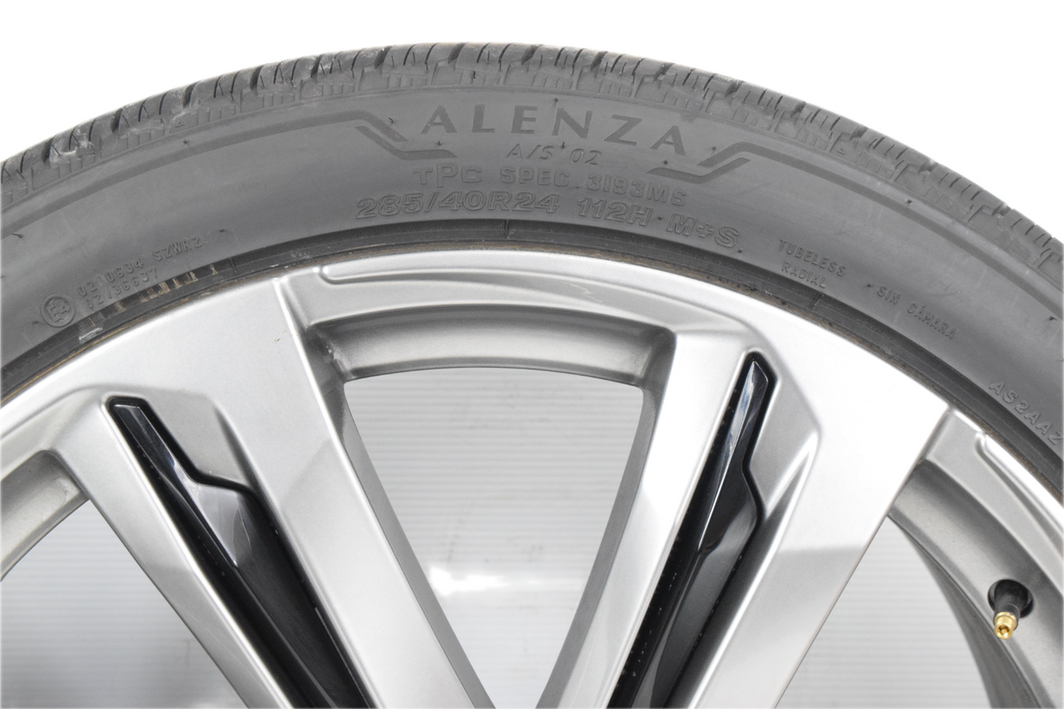 24" Cadillac Escalade V Hyper Silver OEM Takeoffs  Wheels Rims Tires 84949596