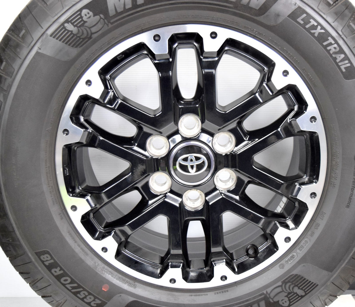 18" Tundra Platinum Toyota Sequoia OEM Black Wheels Tires Limited 265/70R18 B