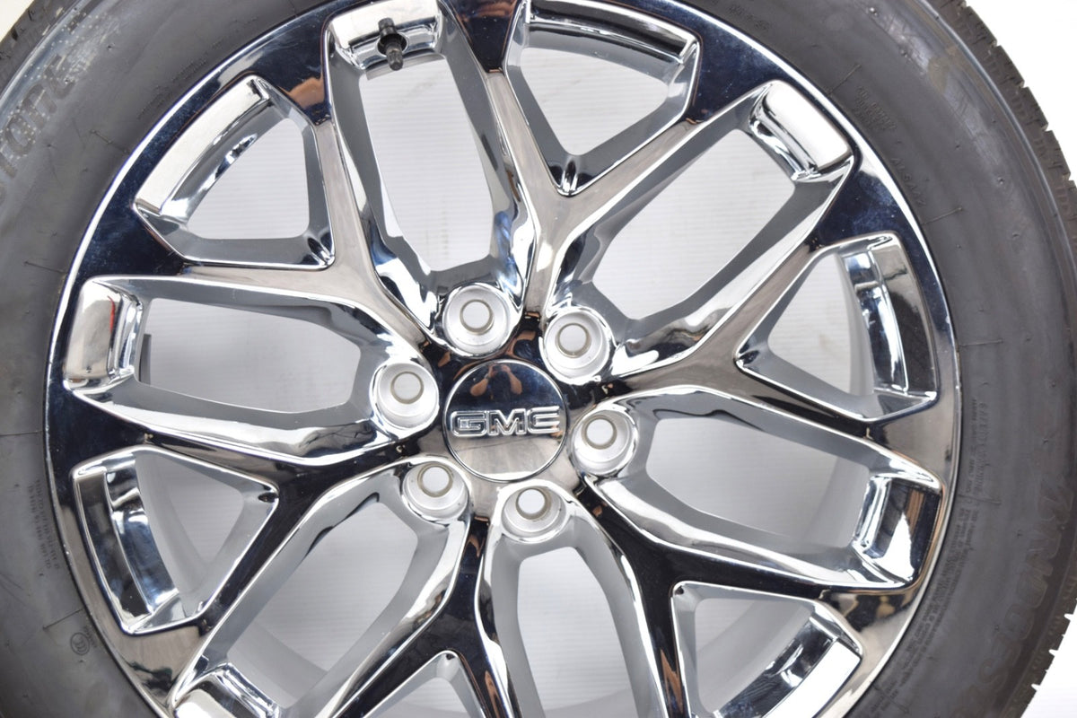 22" GMC Sierra Yukon Factory OEM Chrome  Snowflake Wheels Rims Tires 9948