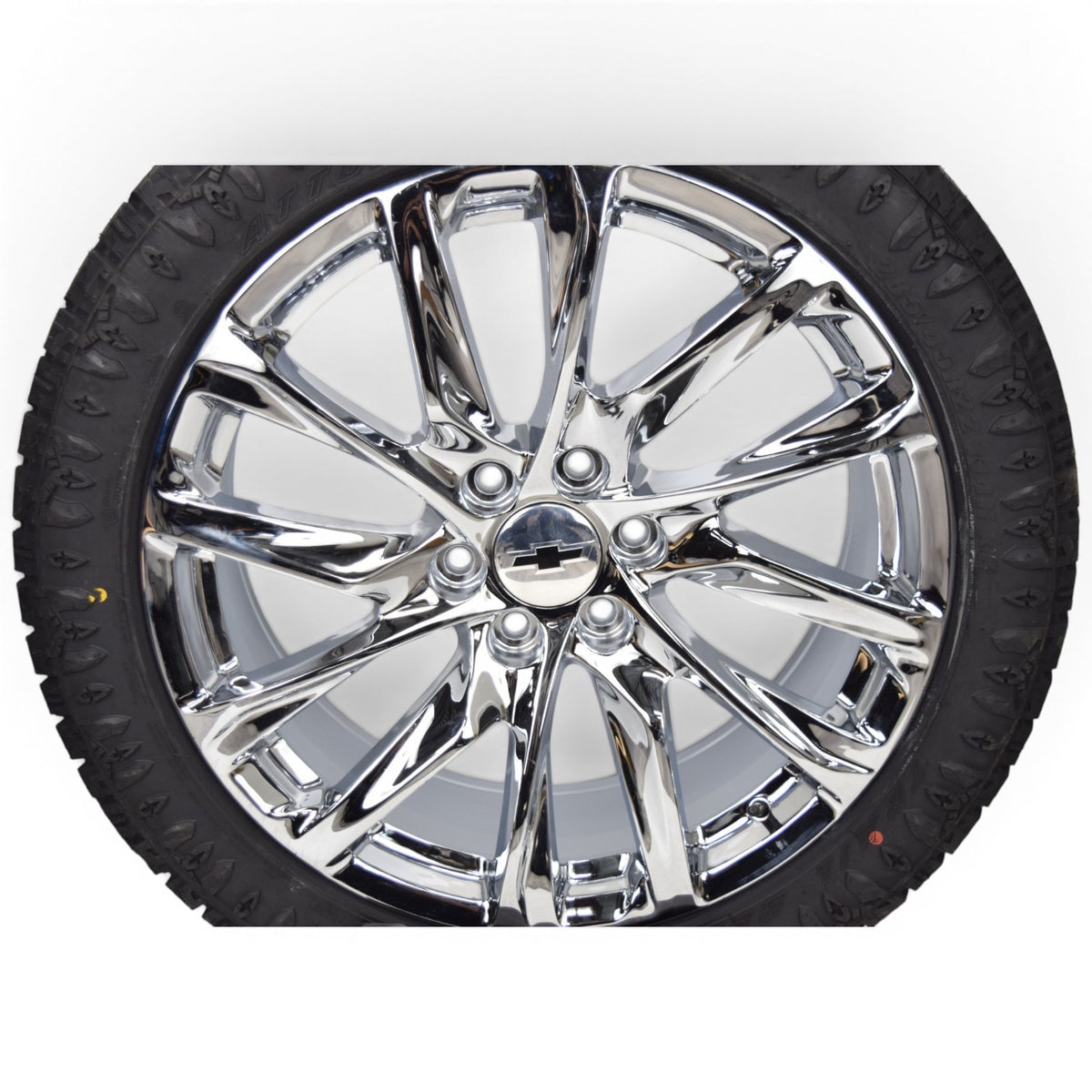 22" Chevy Silverado Tahoe Suburban Chrome Onyx Replica Wheels Rims Tires ATS