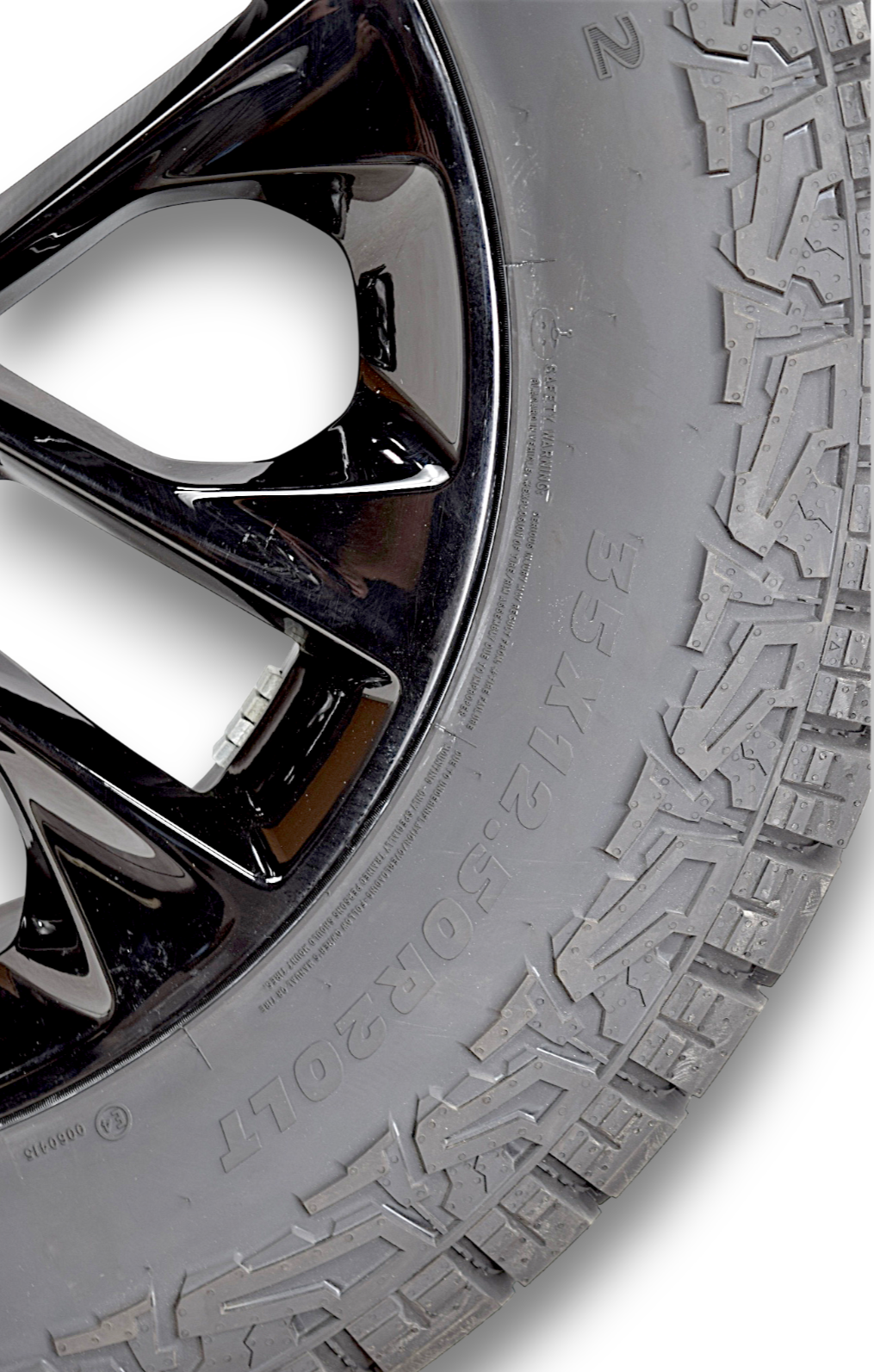 20" Black Jeep Wrangler High Altitude OEM Wheels Rims Tires Set of 5 35"