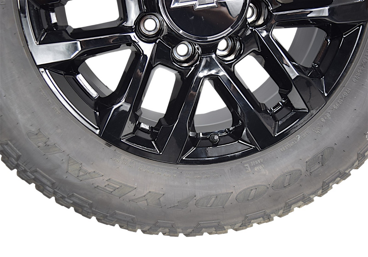 20" Chevy Silverado 2500 HD 3500 HD OEM Trailboss Gloss Black Wheels Rims Tires
