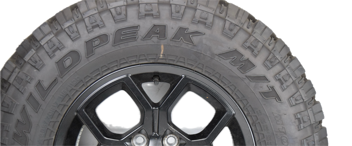 17" Jeep Wrangler Rubicon Black OEM Wheels Falken Tires Wheels Rims  Set Of 5