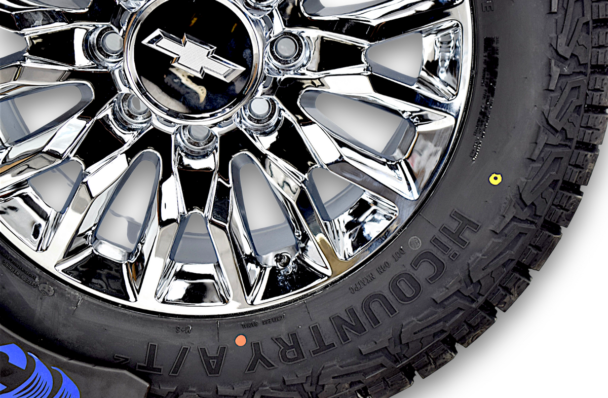 20" Chevy Silverado HD 2500 3500 Chrome Replica Wheels Rims Tires Prinx A/T
