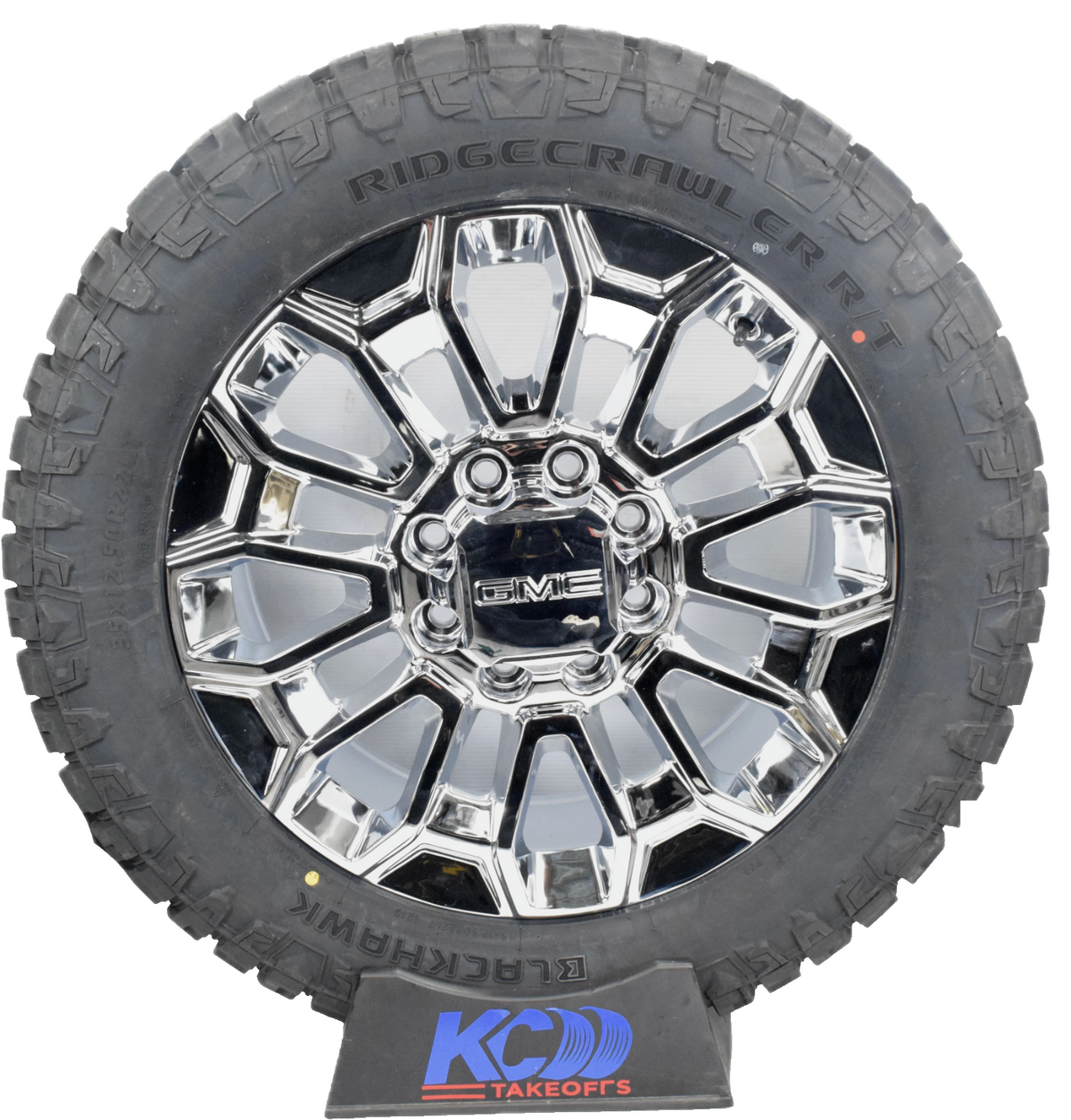 4 NEW 22” REPLICA Chrome GMC Sierra 2500 3500 Wheels Rims Tires R/T 35"