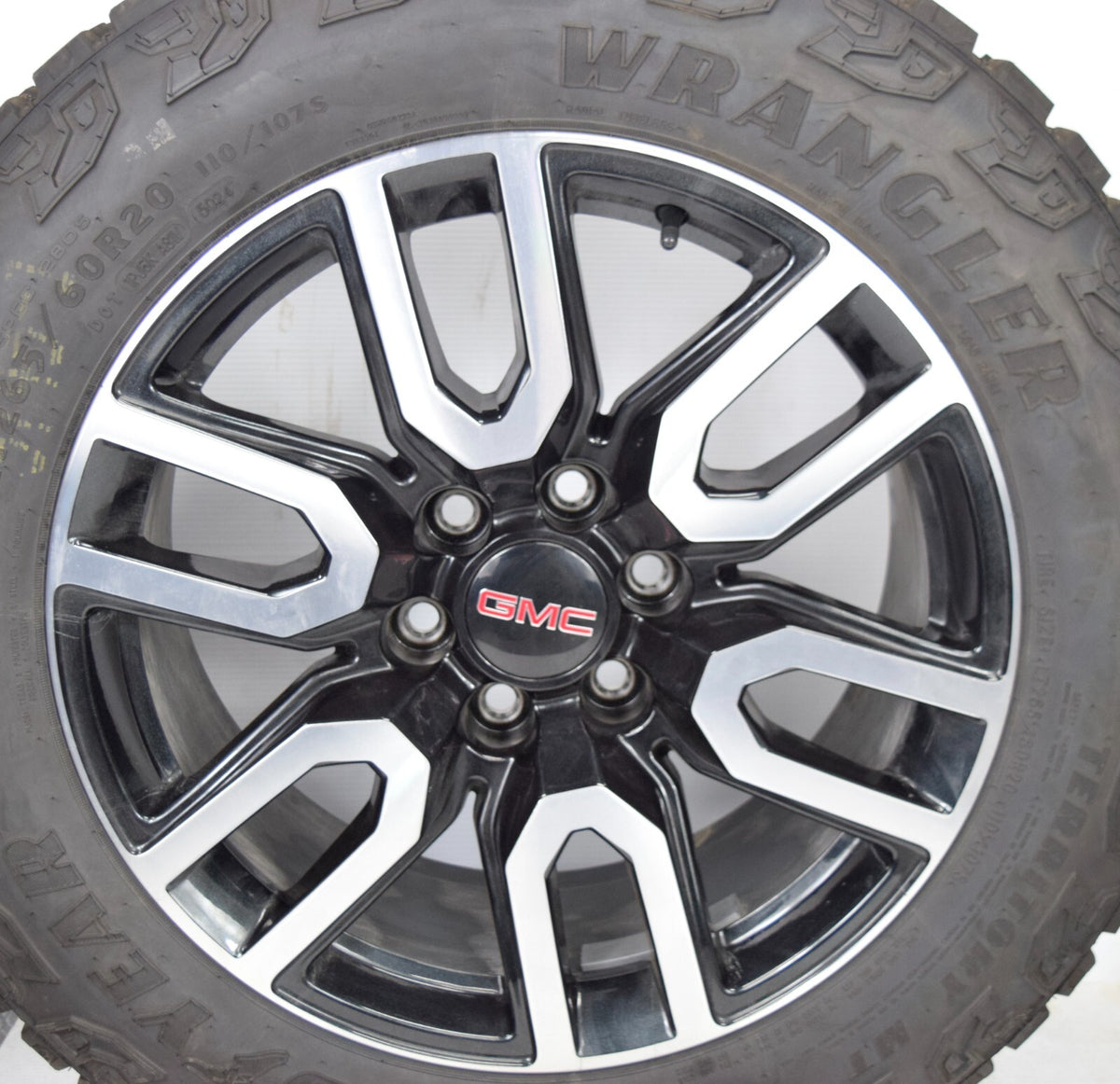 20" GMC Sierra Yukon AT4 Black/Machined Chevy Silverado OEM wheels rims tires