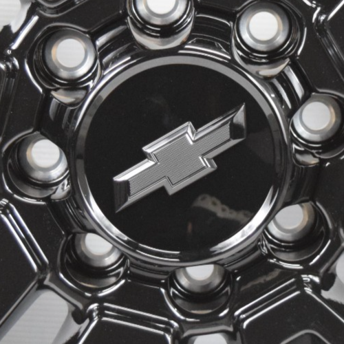 NEW Chevrolet Silverado 2500 3500 Gloss Black OEM Center Cap 23378307 Set of 4