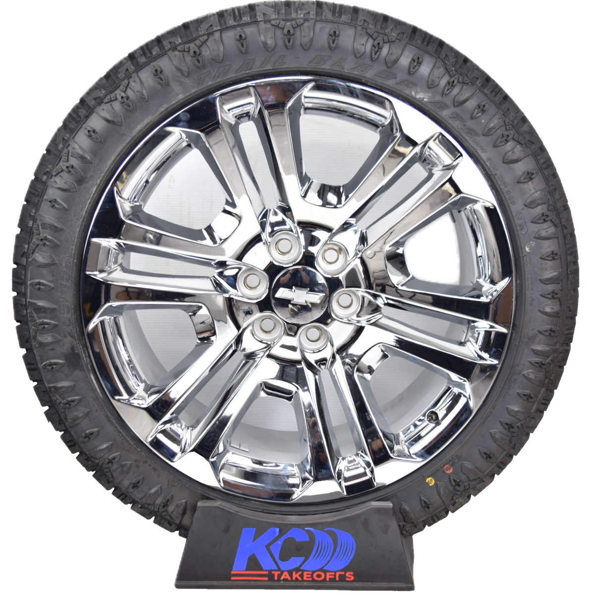 22" Chevy Silverado Tahoe Factory OEM Chrome Rims Wheels Tires 84346101 ATS