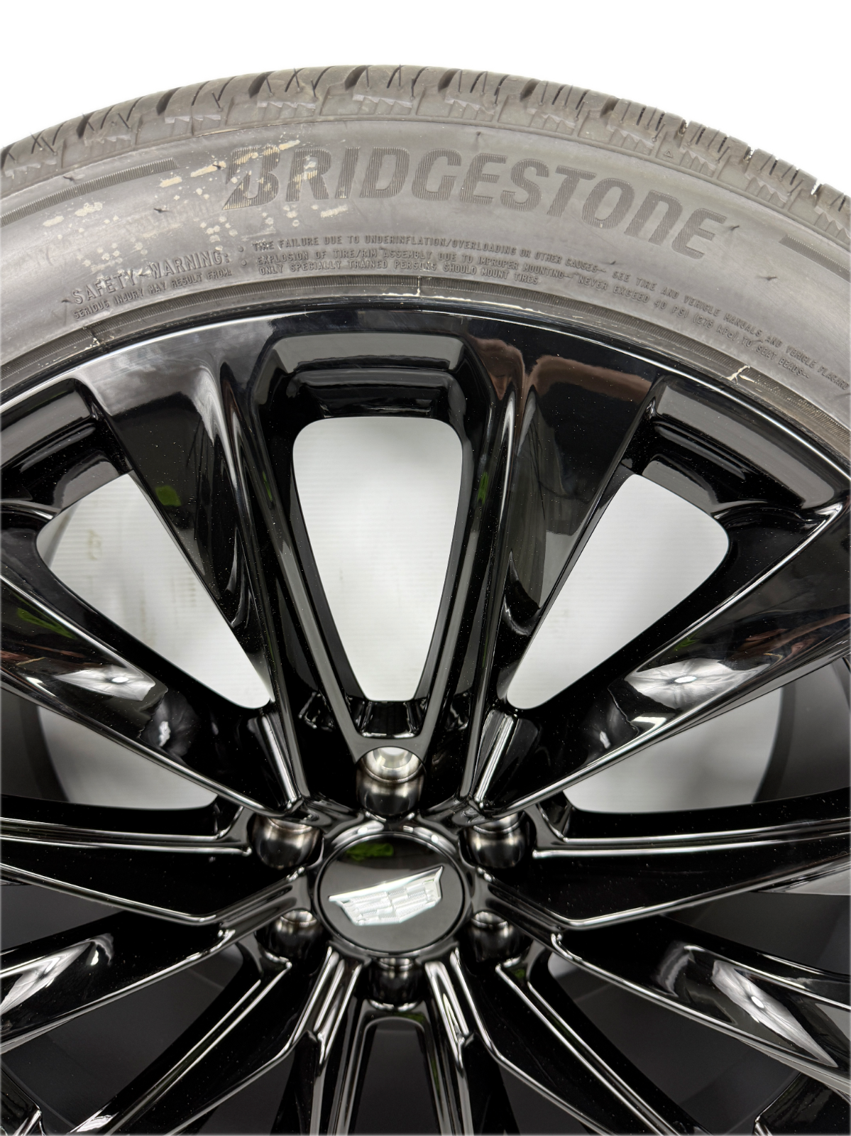 24" Cadillac Escalade V Onyx  Yukon Tahoe Black OEM wheels rims tires