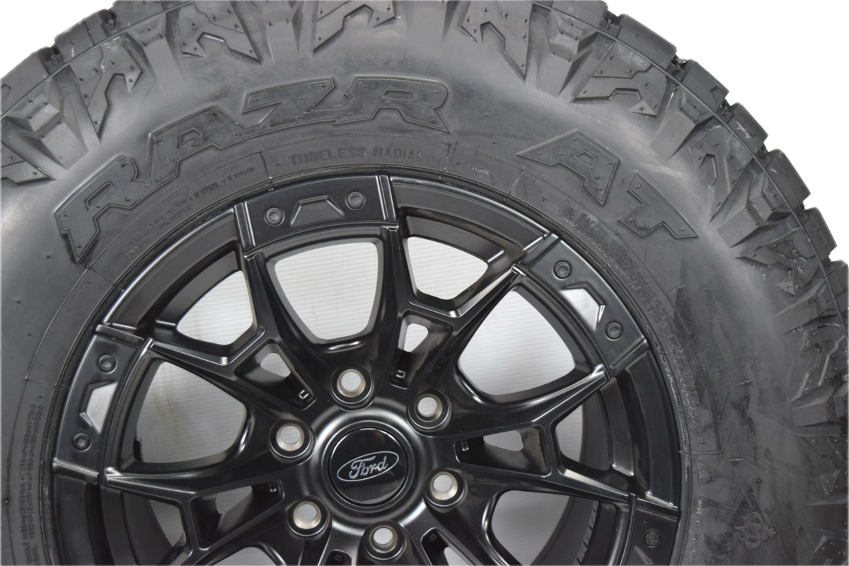 17" Ford F150 Expedition Satin Black Wheels Rim Tires LT285/70R17 33" Tire