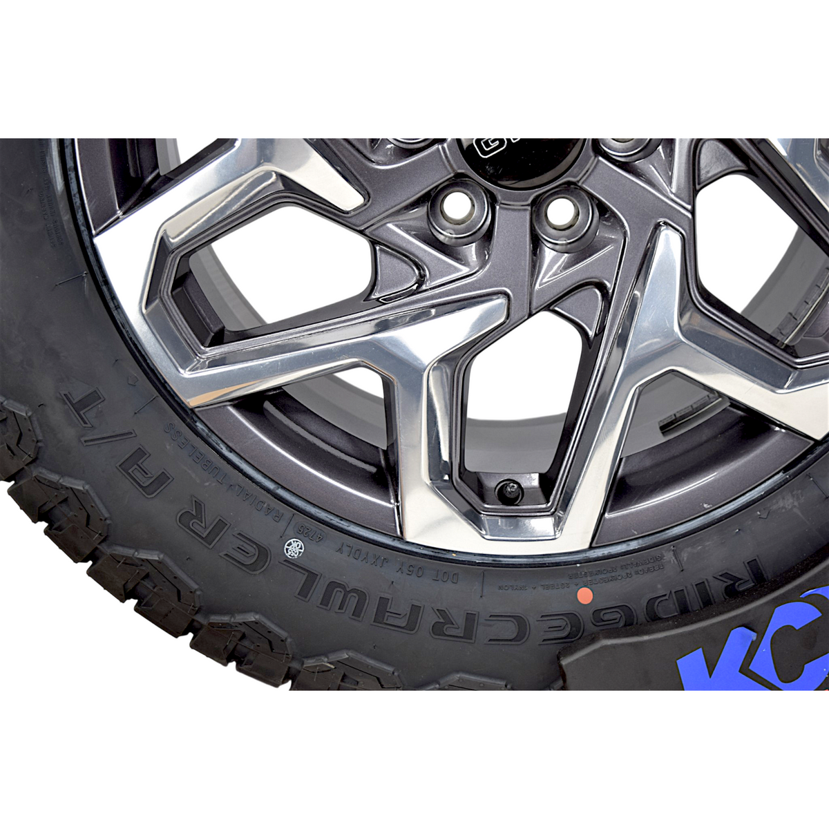 20" Chevy Silverado Tahoe At4 Grey Machined OEM Wheels Rims Tires 275/60R20 A/T