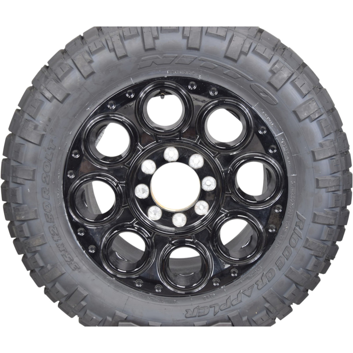 20" OEM Ford Super Duty F250 F350 Black Wheels Rims Tires 8x170 35" Nitto 2026