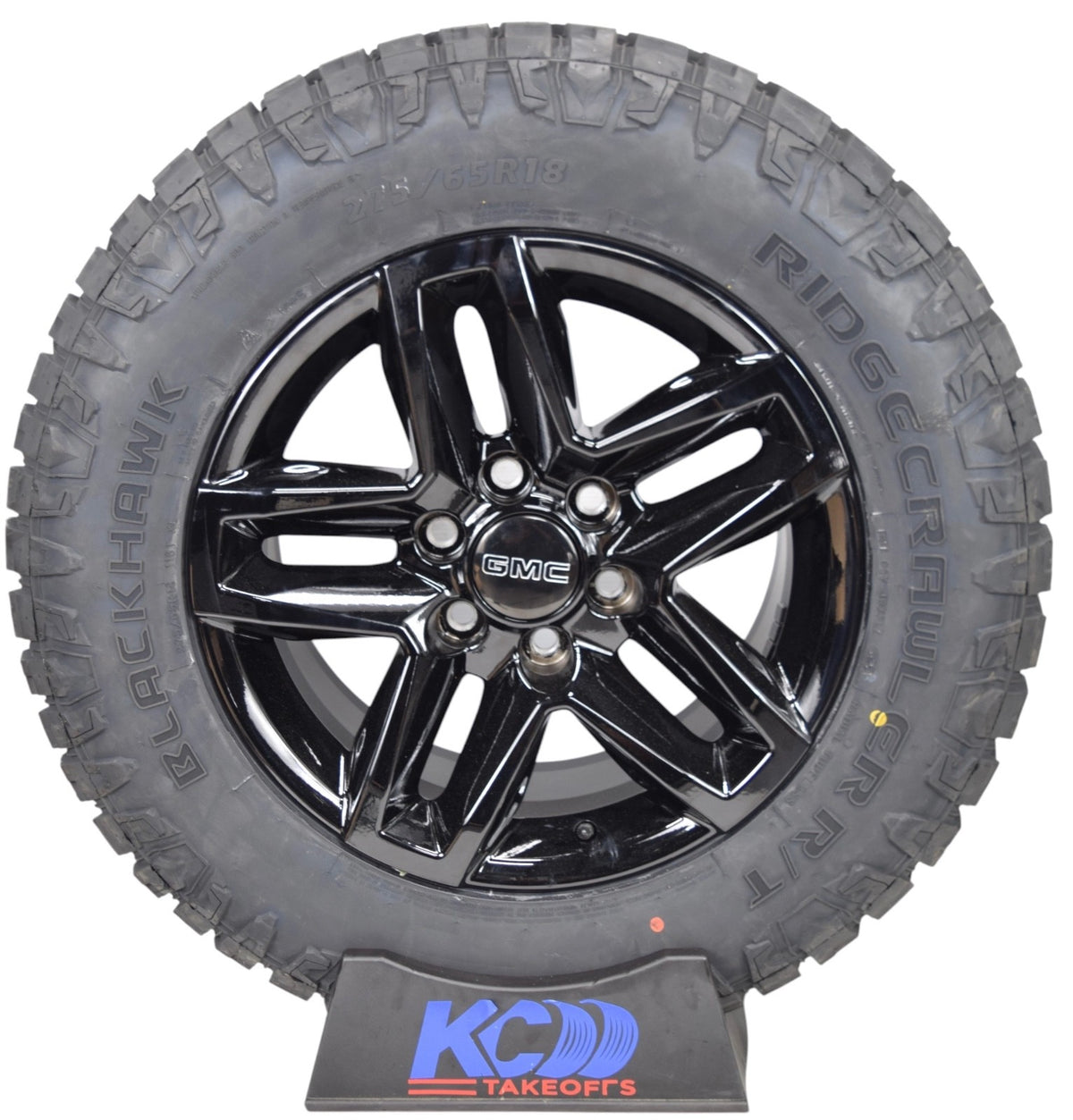 18" REPLICA Gloss Black GMC Sierra Yukon Wheels Rims Tires Blackhawk R/T