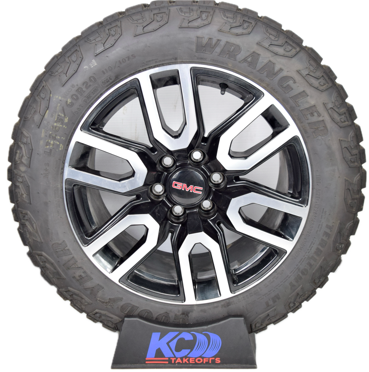 20" GMC Sierra Yukon AT4 Black/Machined Chevy Silverado OEM wheels rims tires