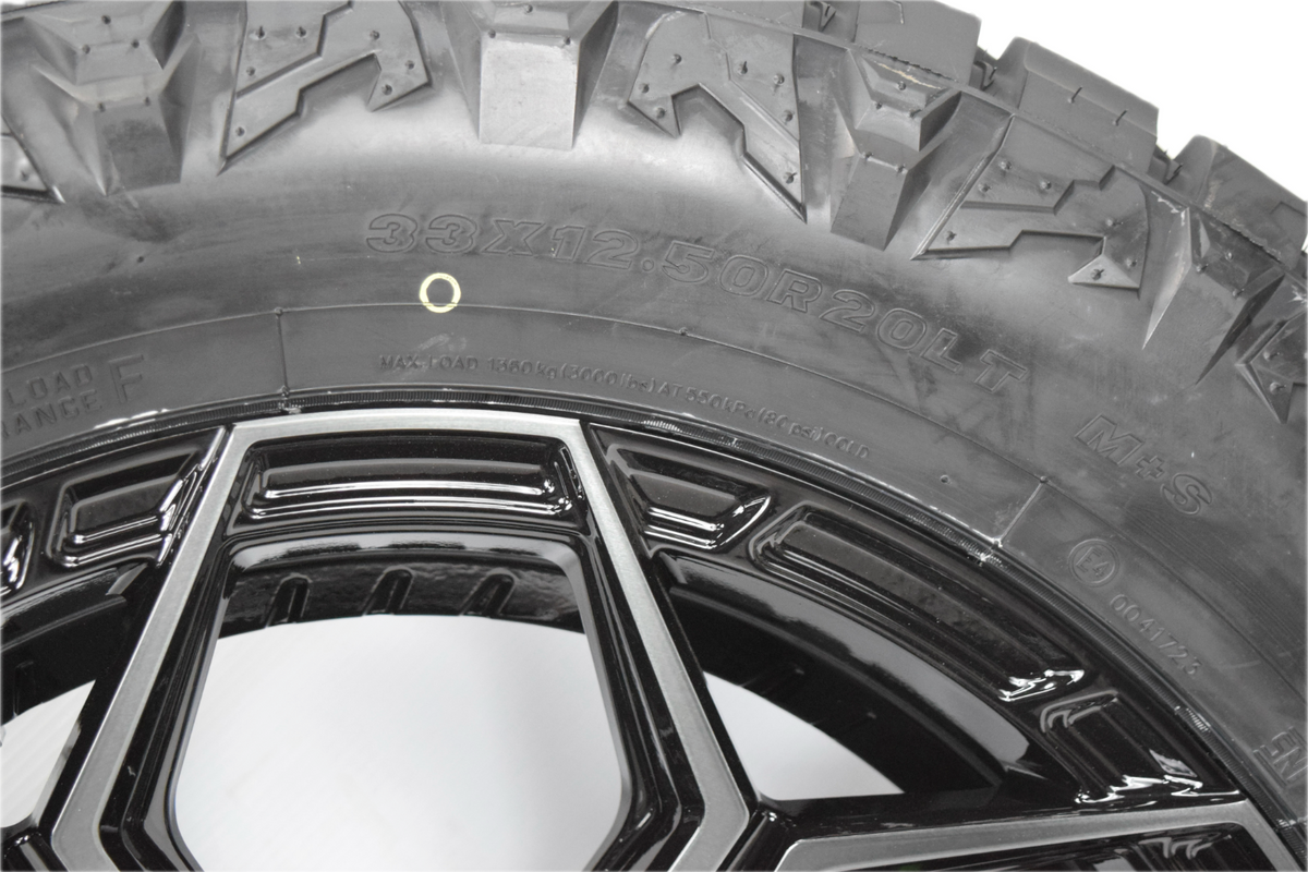 20" Chevy Silverado GMC Sierra Ram 1500 Ford 150 Tundra wheels tires 6x139 6x135