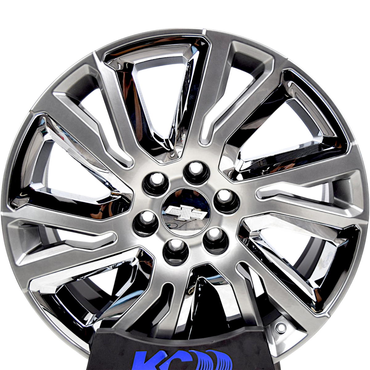 22" Chevy Silverado Tahoe Denali Factory OEM Silver Chrome Rims Wheels 23377419