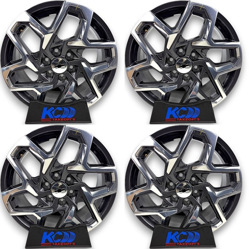20" Chevy  Silverado Tahoe AT4 Grey Machined OEM Wheels Rims