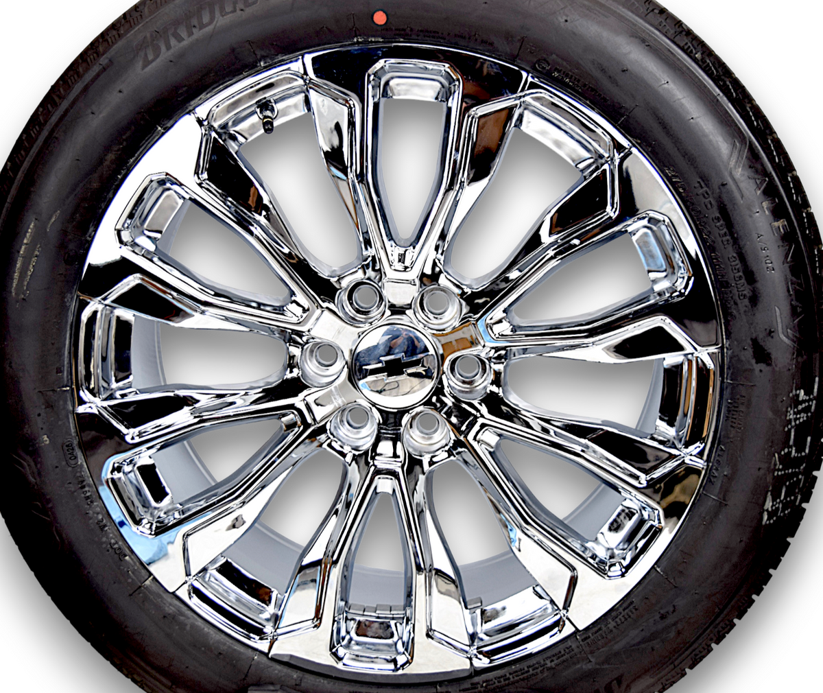 22" Chevy Silverado Tahoe Denali Replica Chrome Wheels Tires 275/50R22