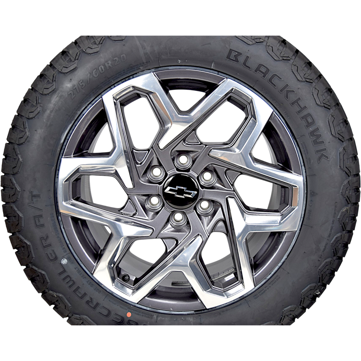 20" Chevy Silverado Tahoe At4 Grey Machined OEM Wheels Rims Tires 275/60R20 A/T