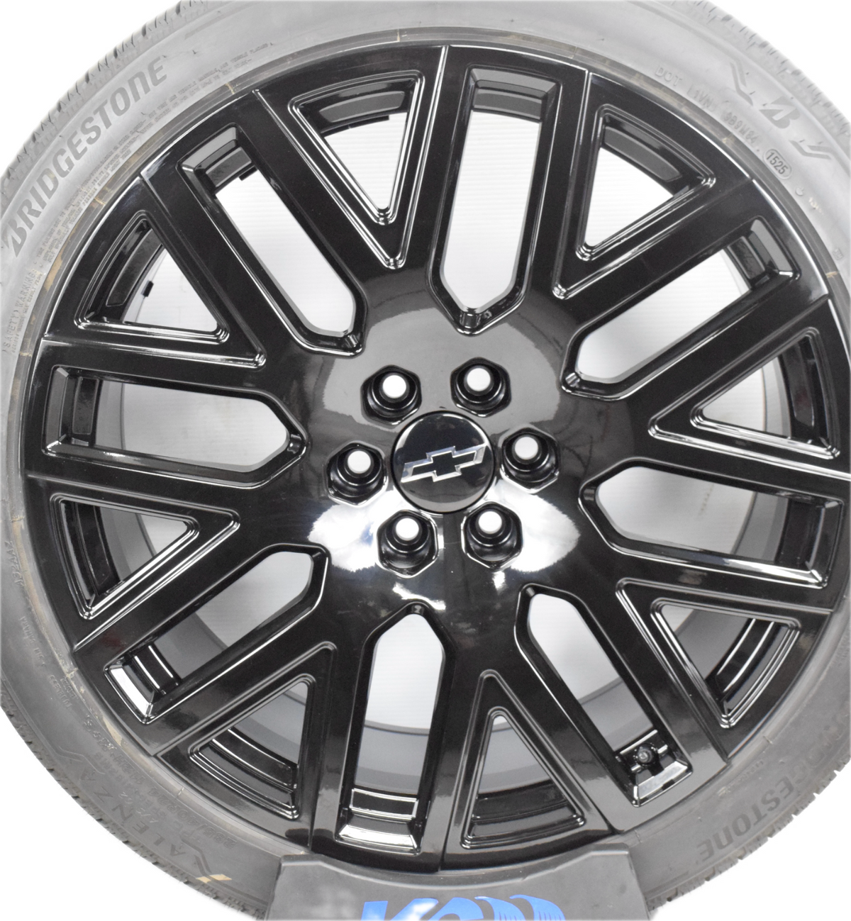24" Chevy Silverado Tahoe Replica Gloss Black Wheels Rims Tires