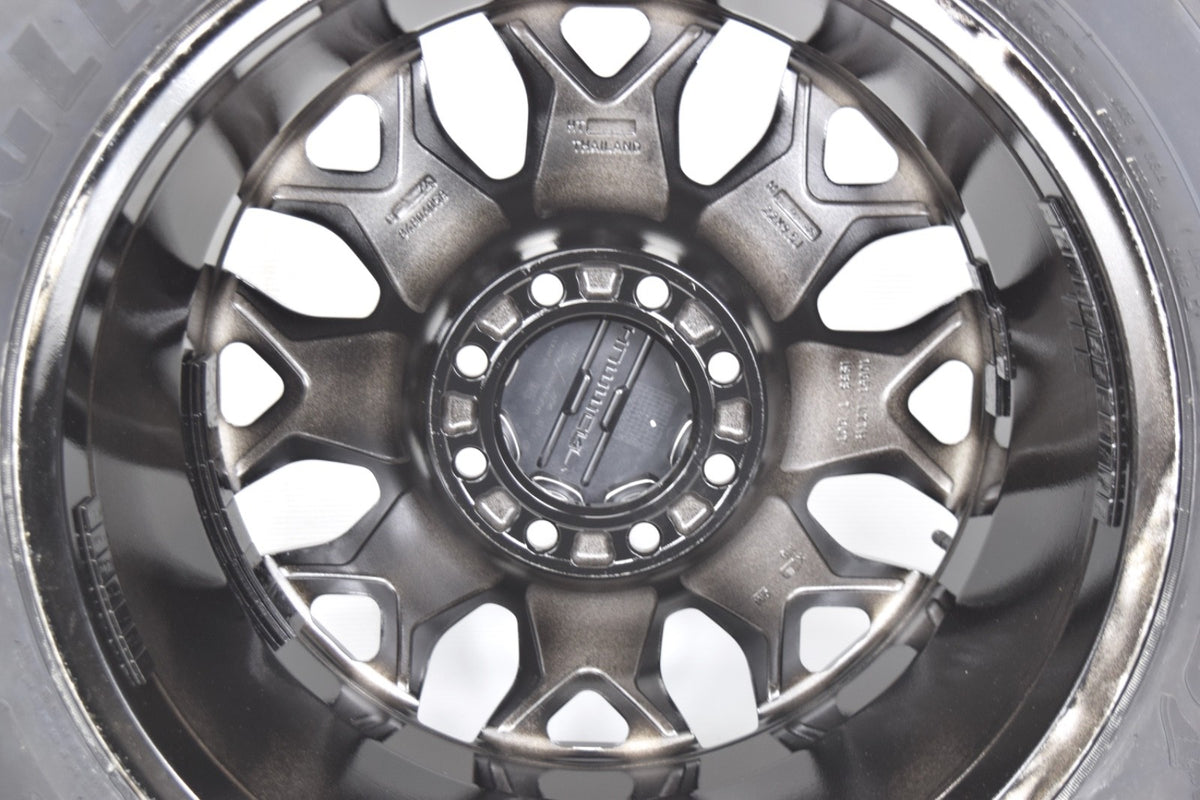 22" Gloss Black Hummer EV HEV 2500 OEM 8x165 Wheels Rims Tires Goodyear 14094