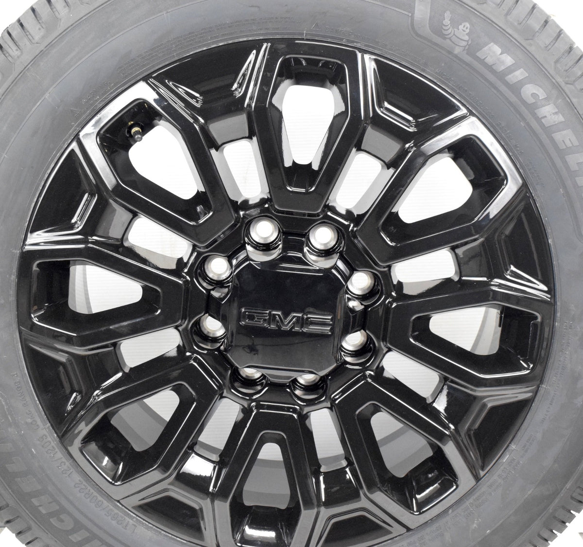 22" REPLICA Gloss Black GMC Sierra HD 2500 3500 Wheels Rims Michelin