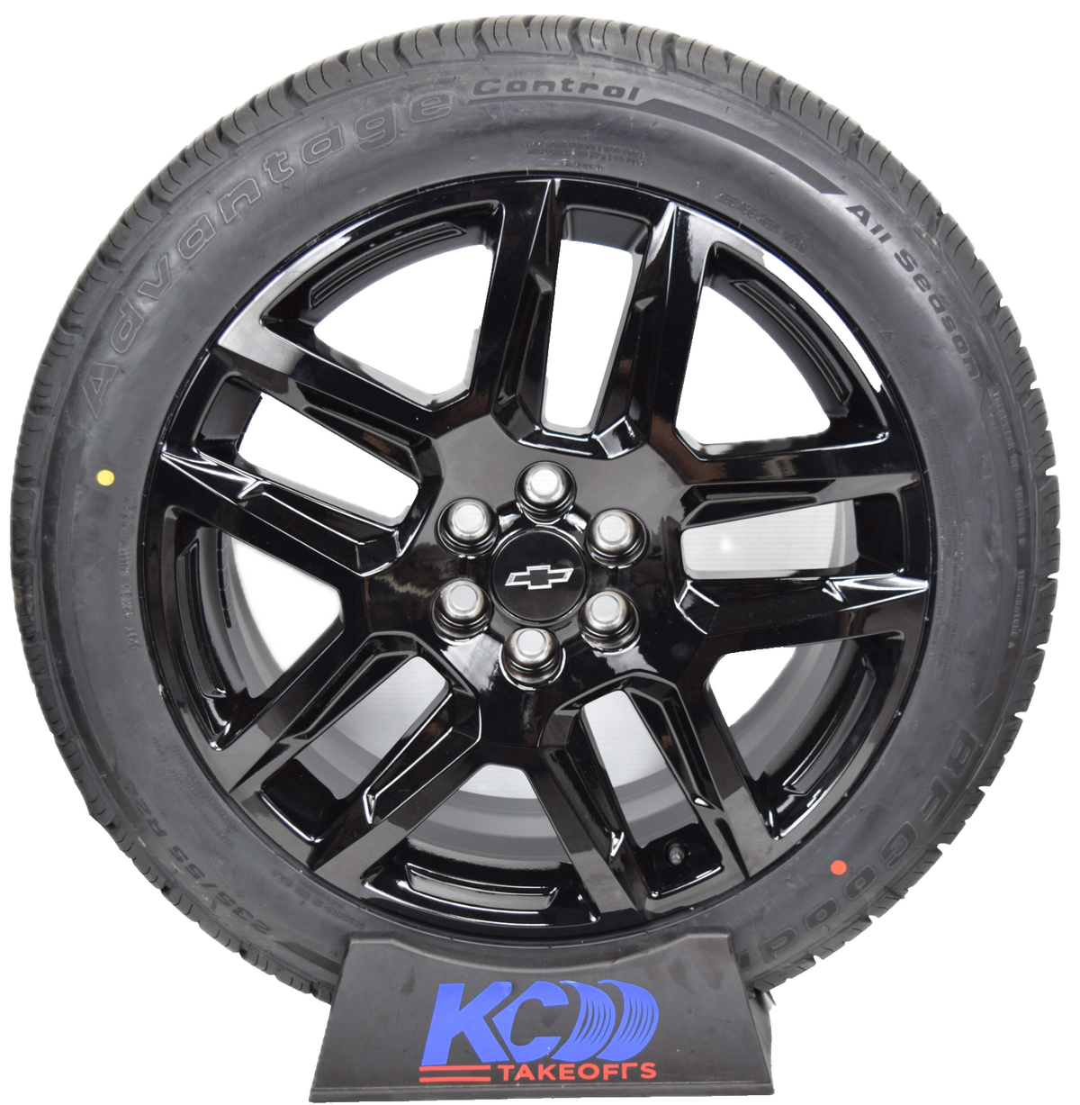 20" Chevrolet Traverse Enclave GMC Acadia Gloss Black OEM Wheels Rims Tires BFG