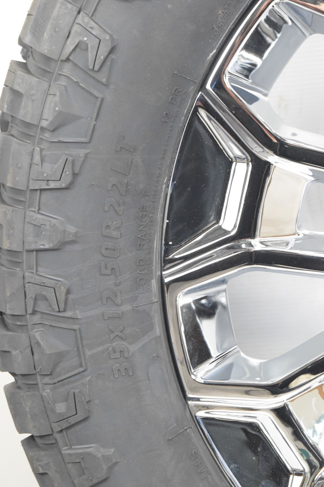 4 NEW 22” REPLICA Chrome GMC Sierra 2500 3500 Wheels Rims Tires R/T 35"