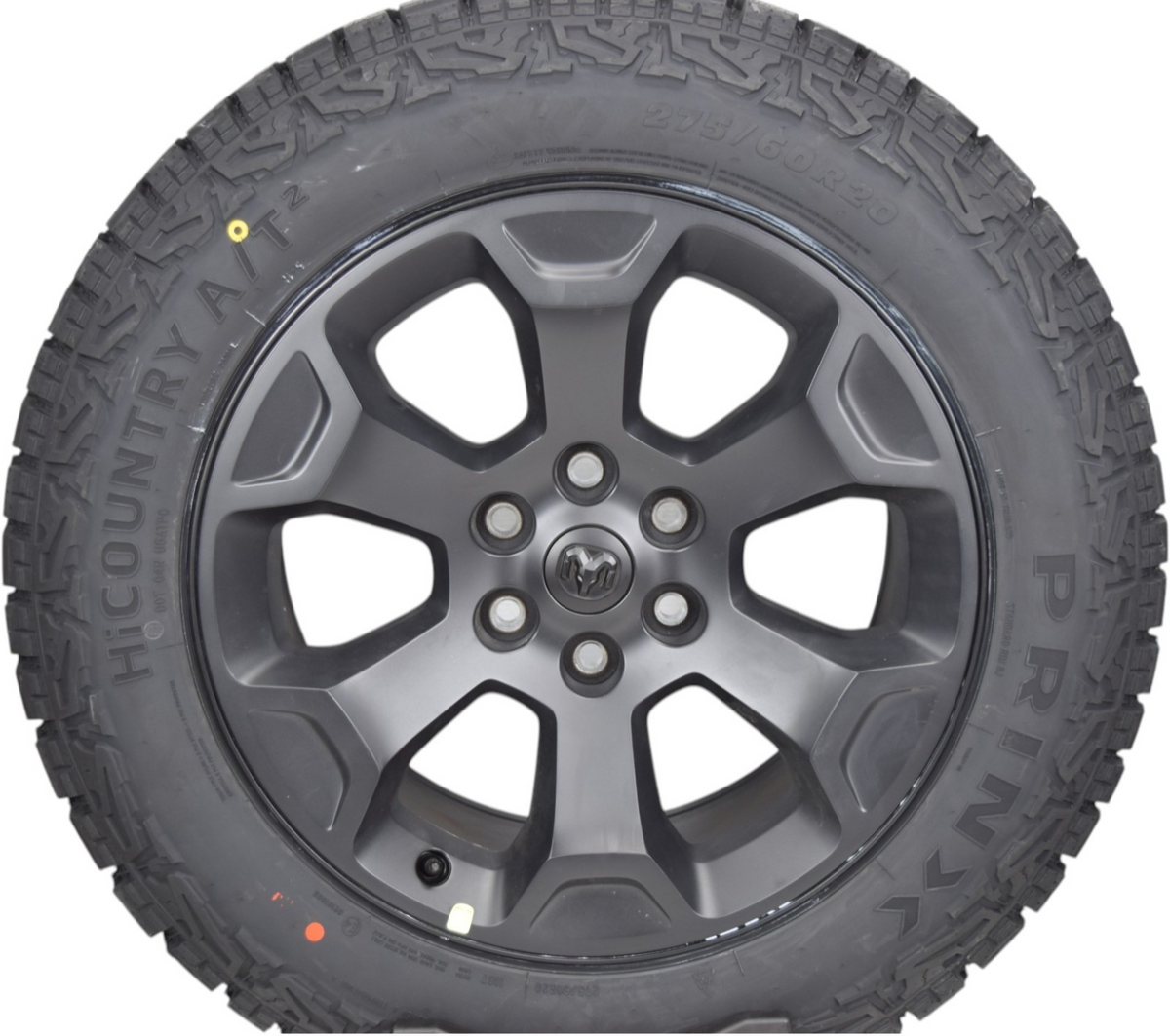 20" OEM Dodge Ram 1500 Laramie Black Clad Wheels Rims Tires 275/60R20 Set of 4 P