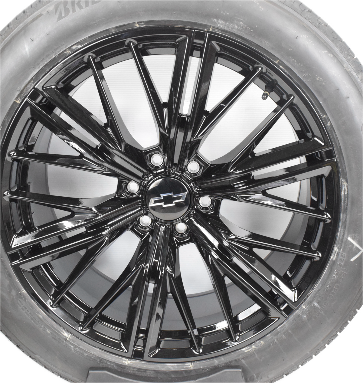 22" Chevy Silverado ZL1 Style Replica Gloss Black Wheels Rims Tires W/TPMS