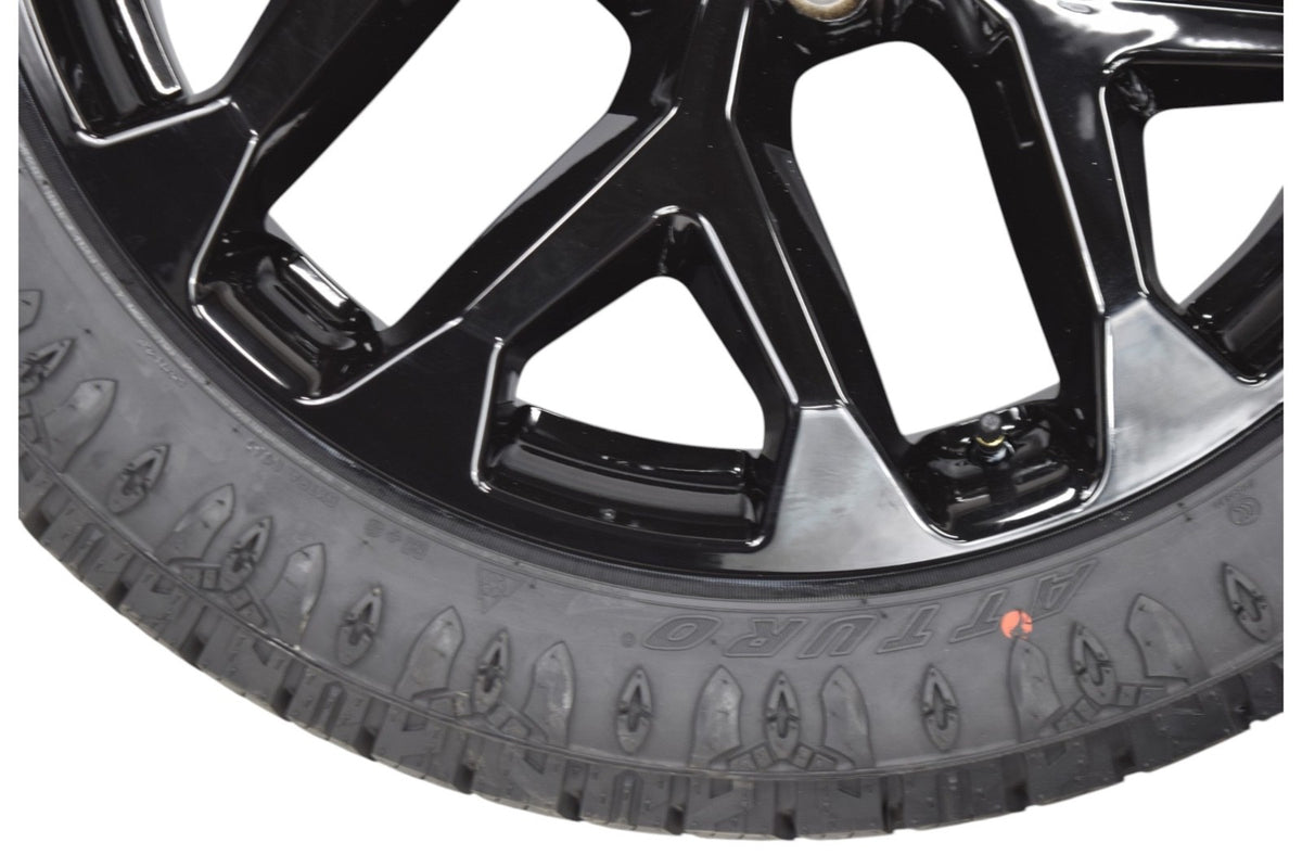 22" Chevy Silverado Tahoe Gloss Black Snowflake Replica Wheels Rims Tires ATS