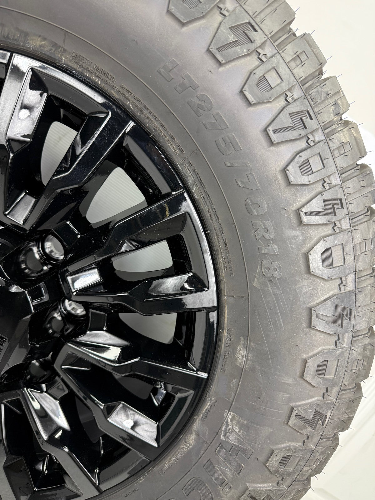 4 NEW 18” OEM  ALASKAN Gloss Black Wheels Rims GMC Sierra 2500 3500 2025 R/T