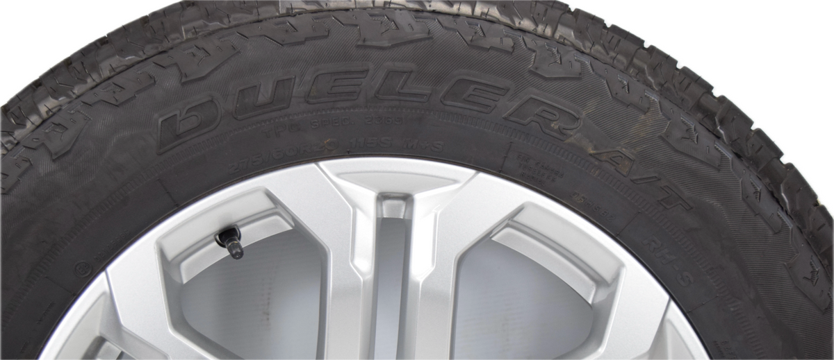 20" NEW Gmc Sierra Yukon Silver OEM wheels rims tires 275/60R20 Bridgestone