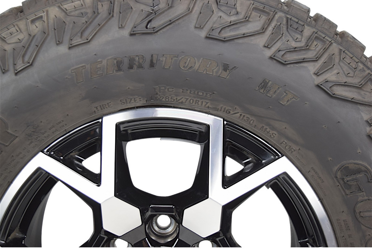 17” GMC Canyon Black Machined Factory OEM Wheels Rims Tires 2023-2027