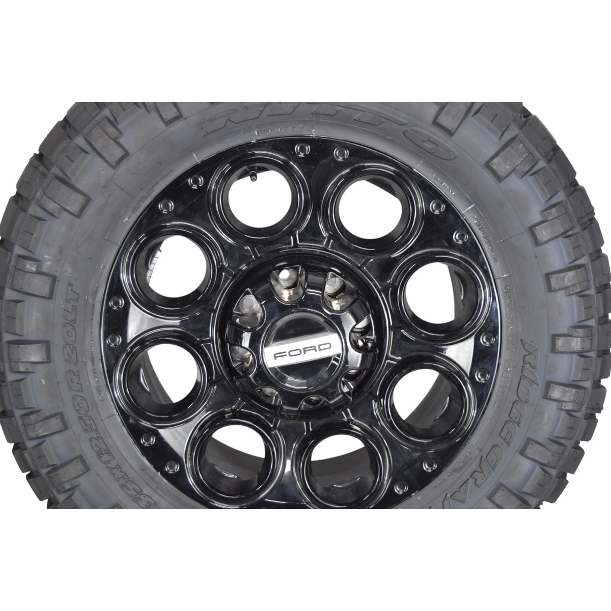 20" OEM Ford Super Duty F250 F350 Black Wheels Rims Tires 8x170 35" Nitto 2026