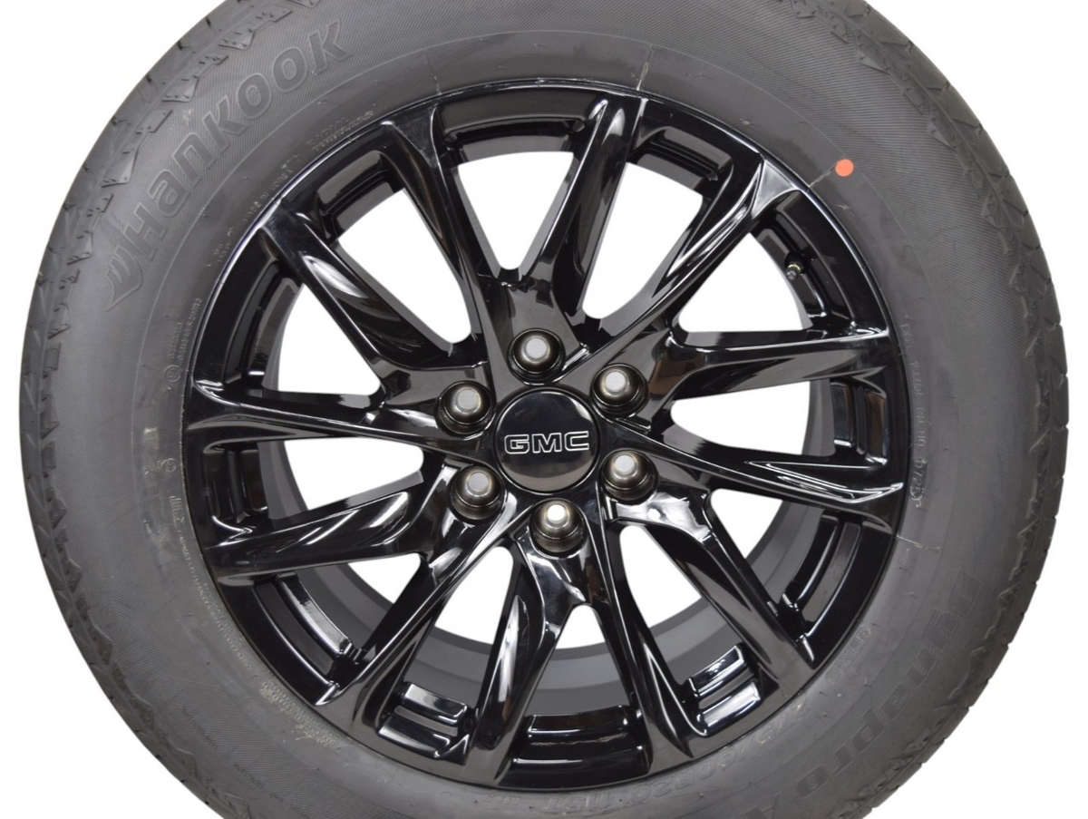 20" GMC Sierra Yukon Replica Wheels & Hankook Tires Gloss Black 6x139.7 Set of 4