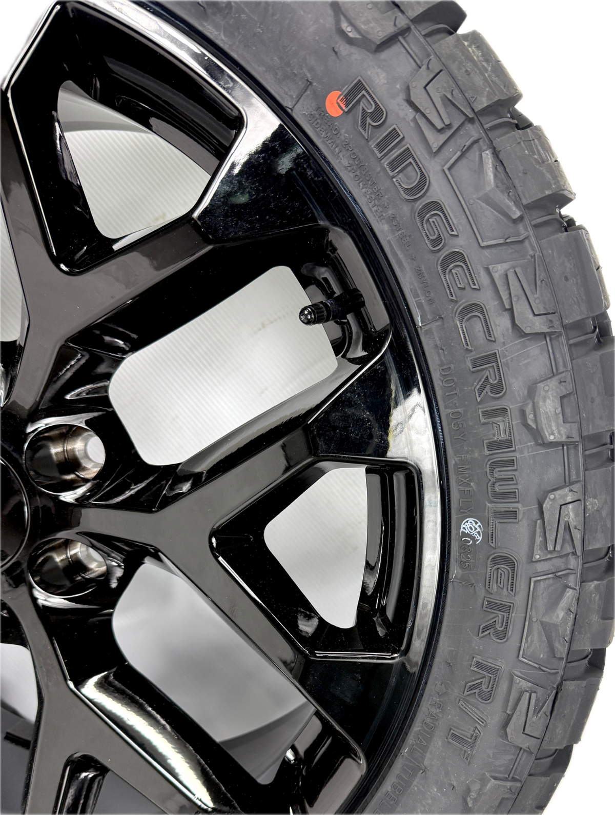 22" Chevy Silverado Tahoe Replica Gloss Black Snowflake Wheels Rims Tires R/T