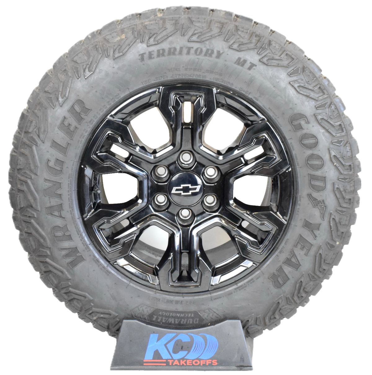 18" Chevy Silverado ZR2 GMC Sierra OEM wheels rims tires Goodyear MT 2026