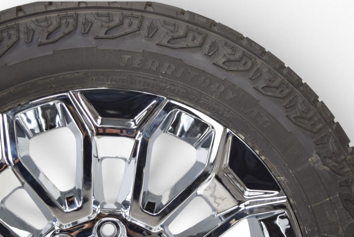 4 NEW 22” REPLICA Chrome Chevy Silverado 2500 3500 Wheels Rims Tires GDY