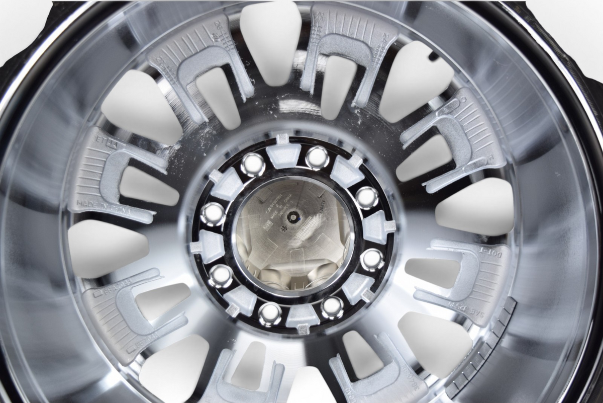 4 NEW 22” REPLICA Chrome GMC Sierra 2500 3500 Wheels Rims Tires GDY LT265/60R22