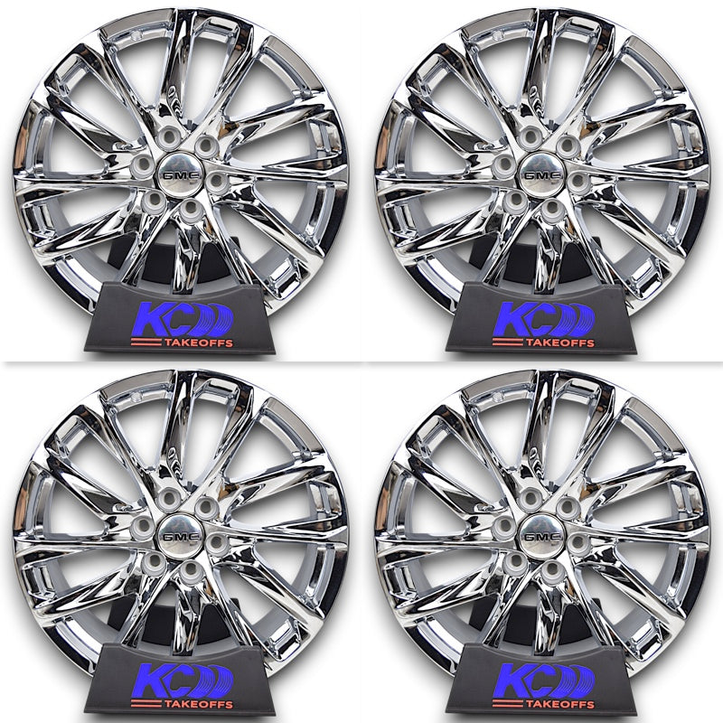 22" GMC Sierra Yukon Denali Chrome Onyx OEM Wheels Rims 84453003